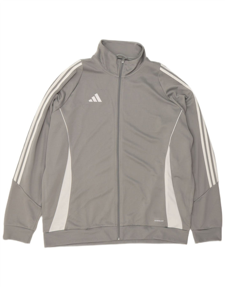 Ανδρική φόρμα Adidas Aeroready Top Jacket 2XL Grey Colourblock Polyester