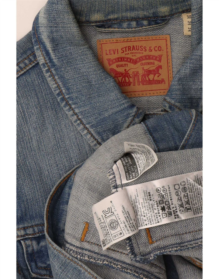 Γυναικείο τζιν μπουφάν Levi's UK 12 μεσαίο μπλε βαμβακερό