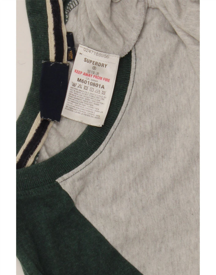 Ανδρικό μπλουζάκι Superdry, μακρυμάνικο, μεσαίο γκρι, βαμβακερό
