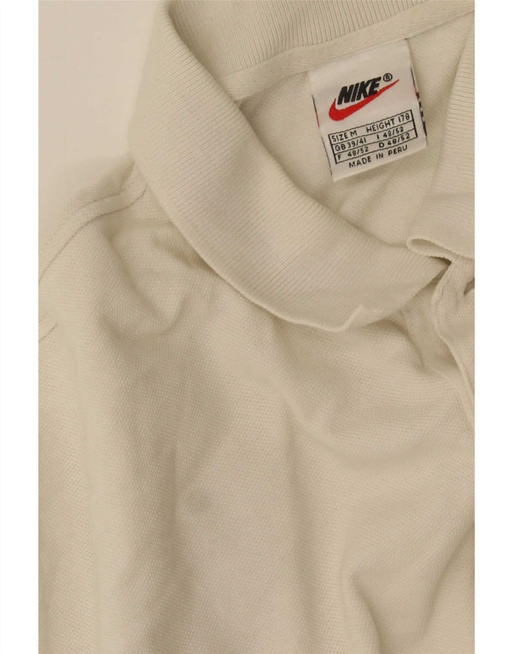 Ανδρικό μπλουζάκι πόλο Nike UK 39/41, μεσαίο λευκό