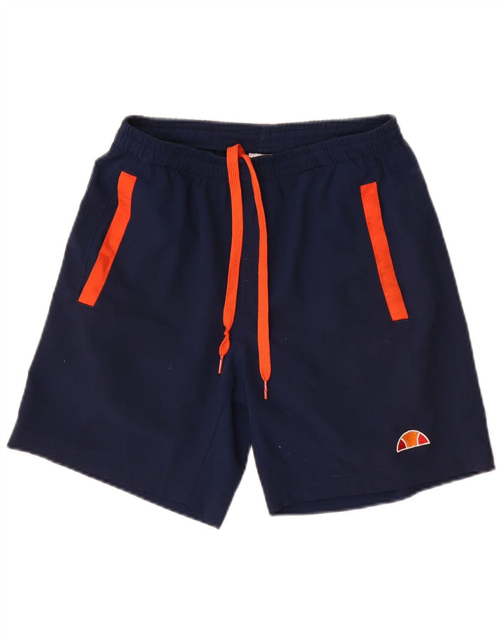 Ellesse Boys Sport Short 11-12 Years Navy Blue Polyester