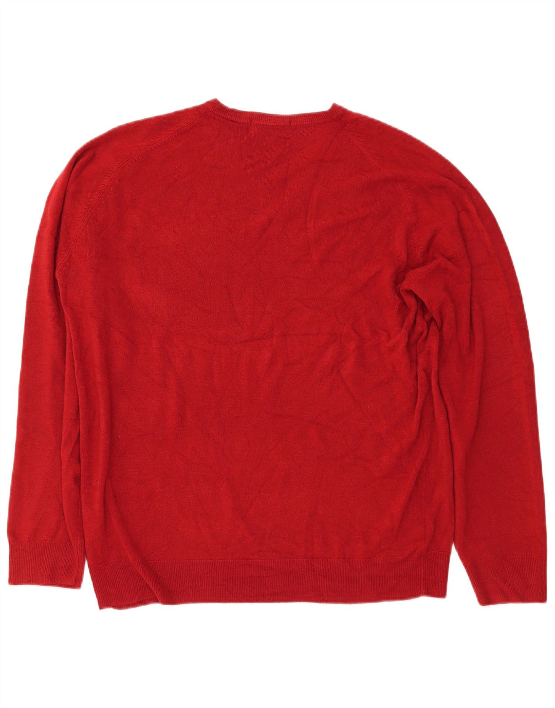 Ανδρικό πουλόβερ MARKS & SPENCER Μπλε Harbor V-Neck Jumper Μεγάλο κόκκινο ακρυλικό