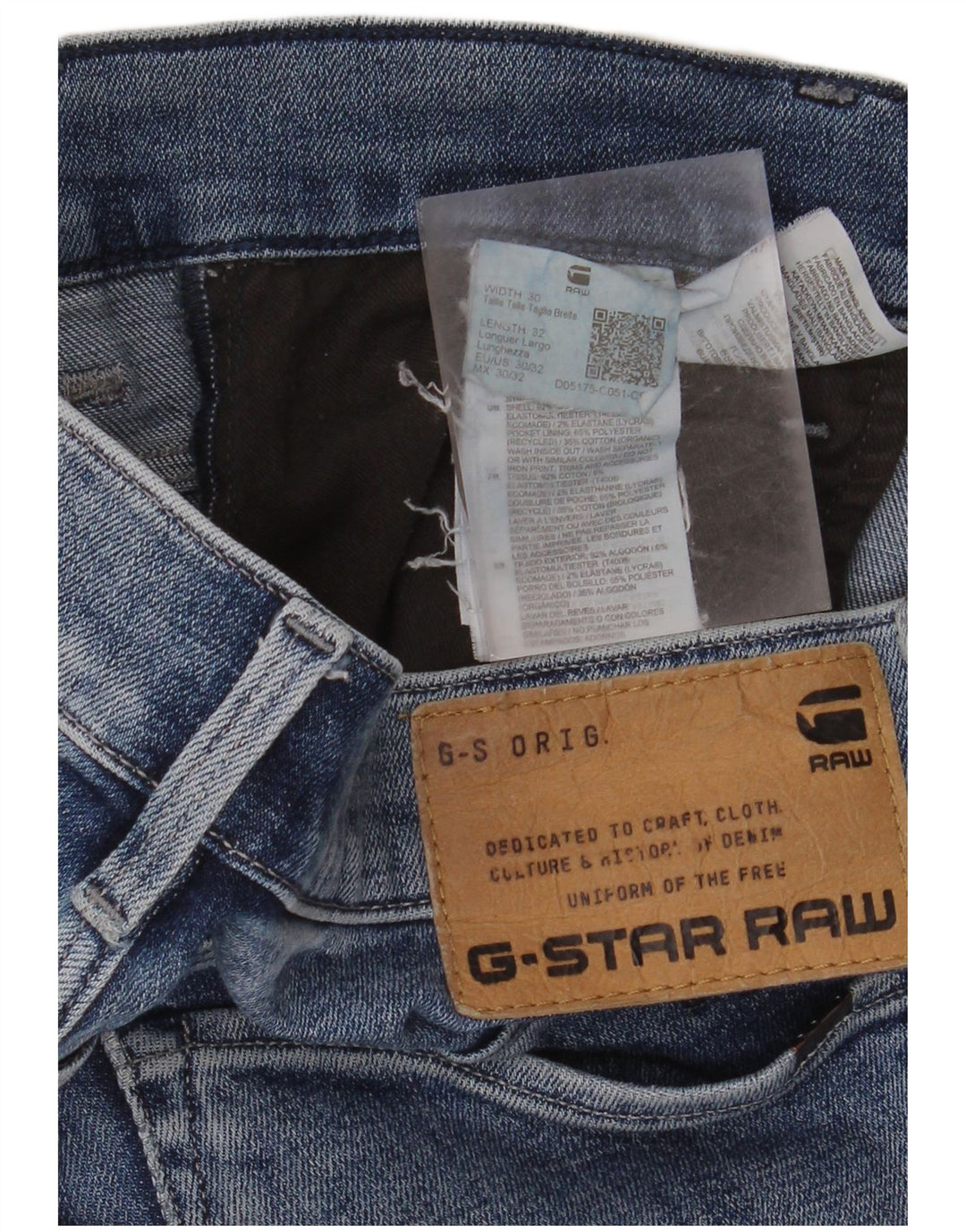 G-STAR Γυναικείο 3301 Skinny Jeans W30 L32 Μπλε βαμβακερό