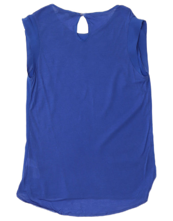 Γυναικεία αμάνικη μπλούζα French Connection Top UK 10 Small Blue Polyester