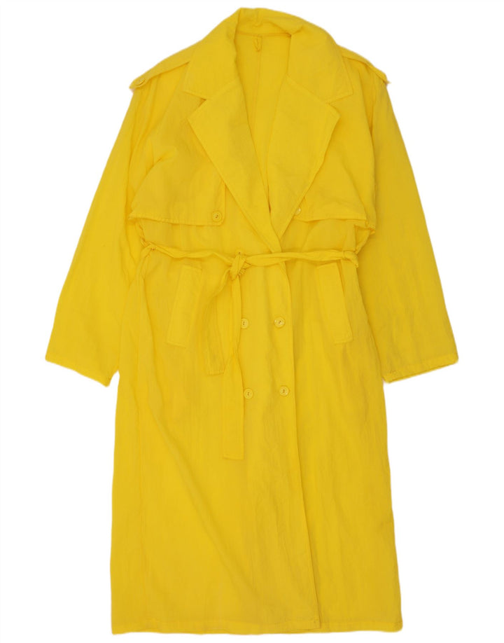 Vintage γυναικεία καμπαρντίνα UK 14 Medium Yellow