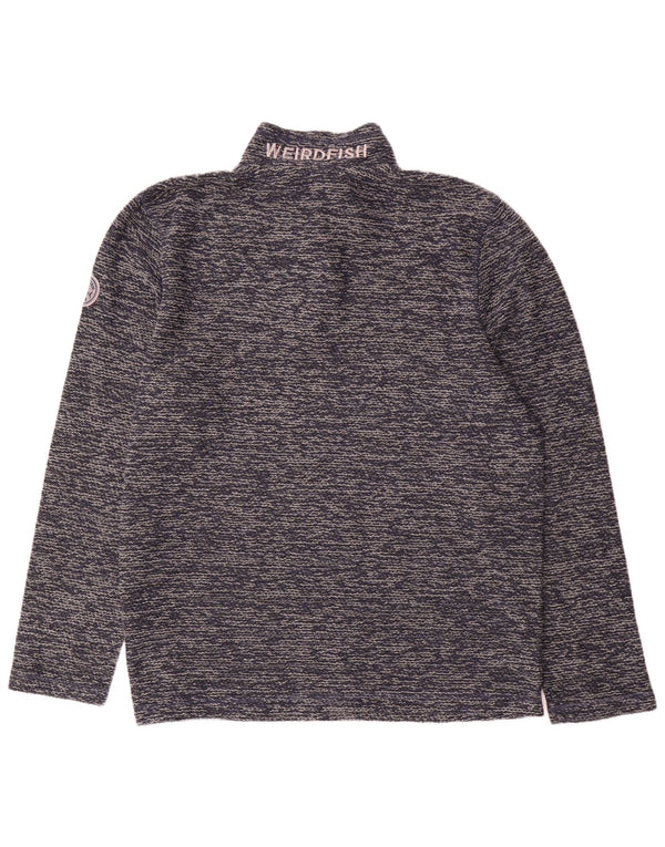 Weird Fish Ανδρικό φούτερ με φερμουάρ Jumper XL Ακρυλικό με κουμπωτά μπλε ναυτικό