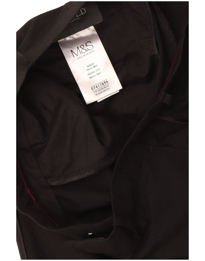 Marks & Spencer Γυναικείο Slim Suit Παντελόνι W30 L33 Μαύρο Πολυεστέρα