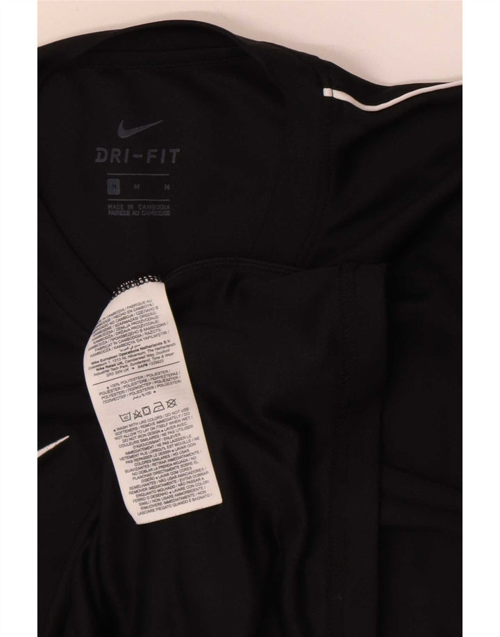 Ανδρικό T-Shirt Nike Dri Fit Top από μεσαίο μαύρο πολυεστέρα
