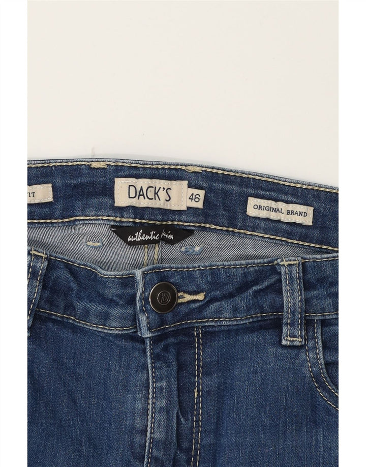 DACK'S Womens Slim Jeans IT 46 Large W32 L30 Blue Cotton Vintage Dack's and Second-Hand Dack's from Messina Hembry 