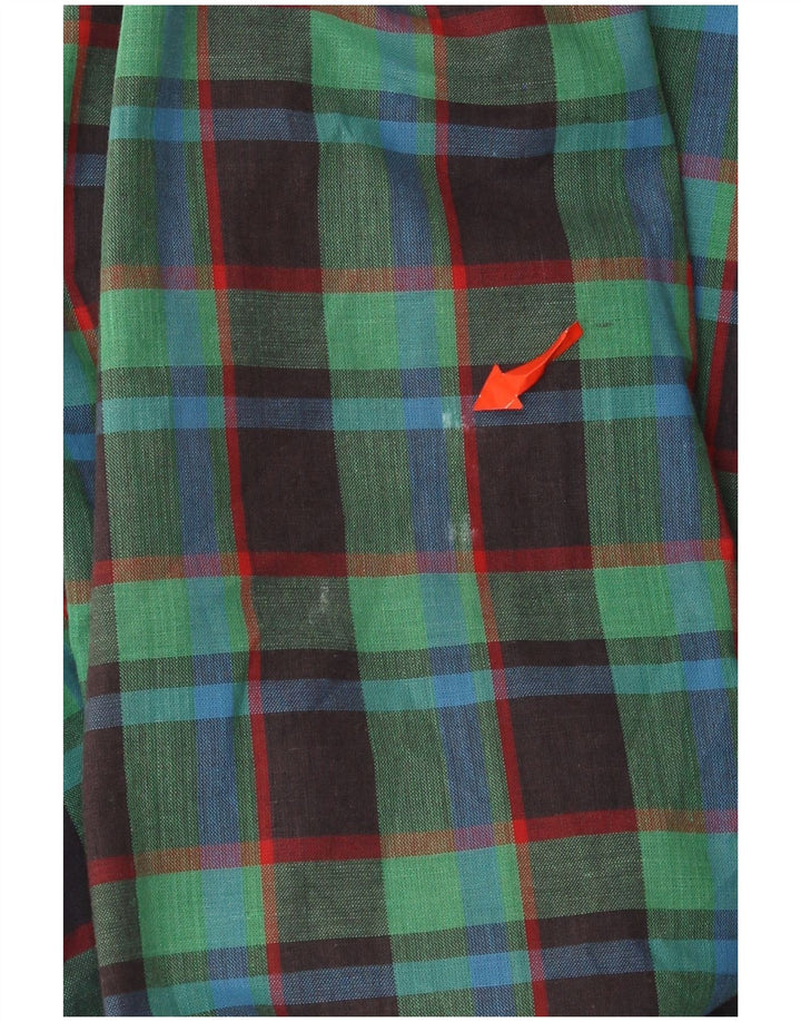 Γυναικείο Bomber Jacket VINTAGE IT 50 XL Green Check Cotton