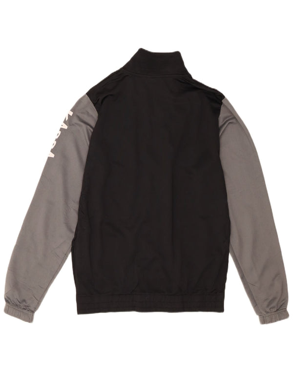 Kappa Boys Graphic αθλητική φόρμα Top Jacket 15-16 Years Black Colourblock