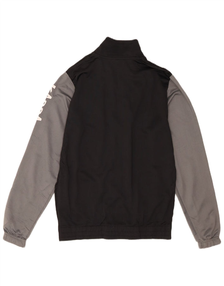 Kappa Boys Graphic αθλητική φόρμα Top Jacket 15-16 Years Black Colourblock
