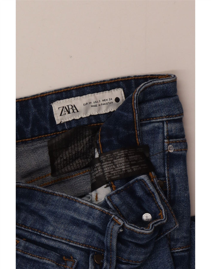 Zara Γυναικείο Τζιν EU 34 2XS W24 L32 Μπλε βαμβακερό