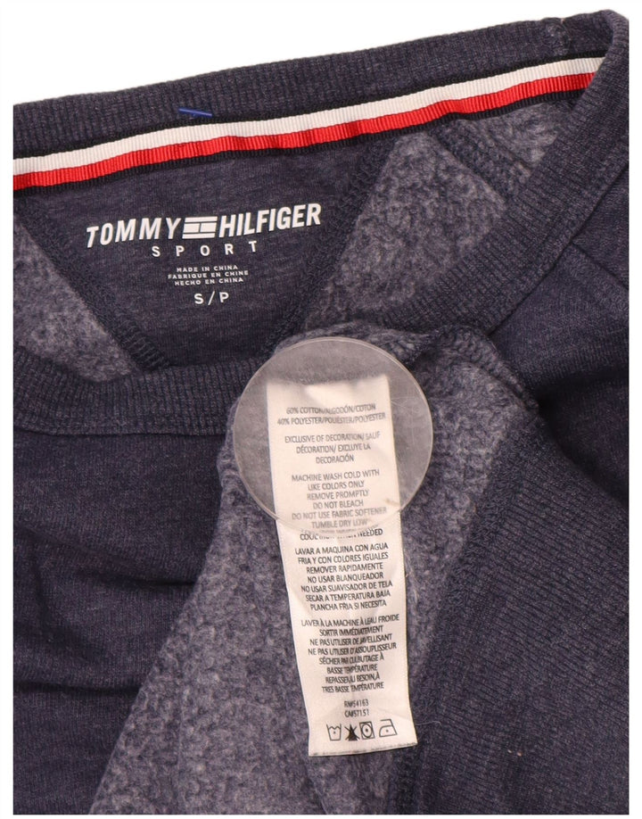 TOMMY HILFIGER Γυναικείο φούτερ μεγάλου μεγέθους Jumper UK 10 Small Navy Blue