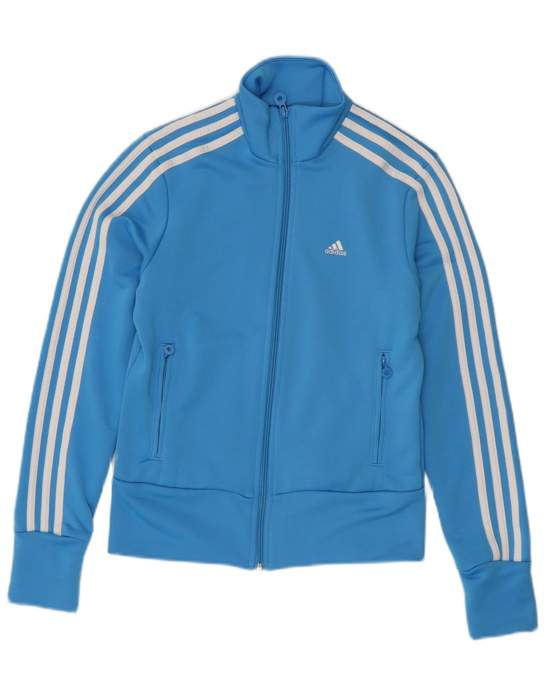 Γυναικεία αθλητική φόρμα ADIDAS Top Jacket UK 10 Small Blue Polyester