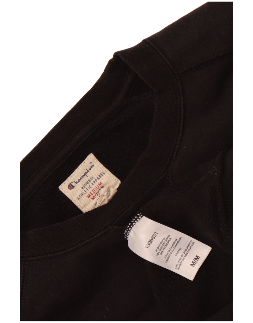 CHAMPION Γυναικεία γραφική φούτερ Jumper UK 14 Μεσαίο μαύρο βαμβακερό