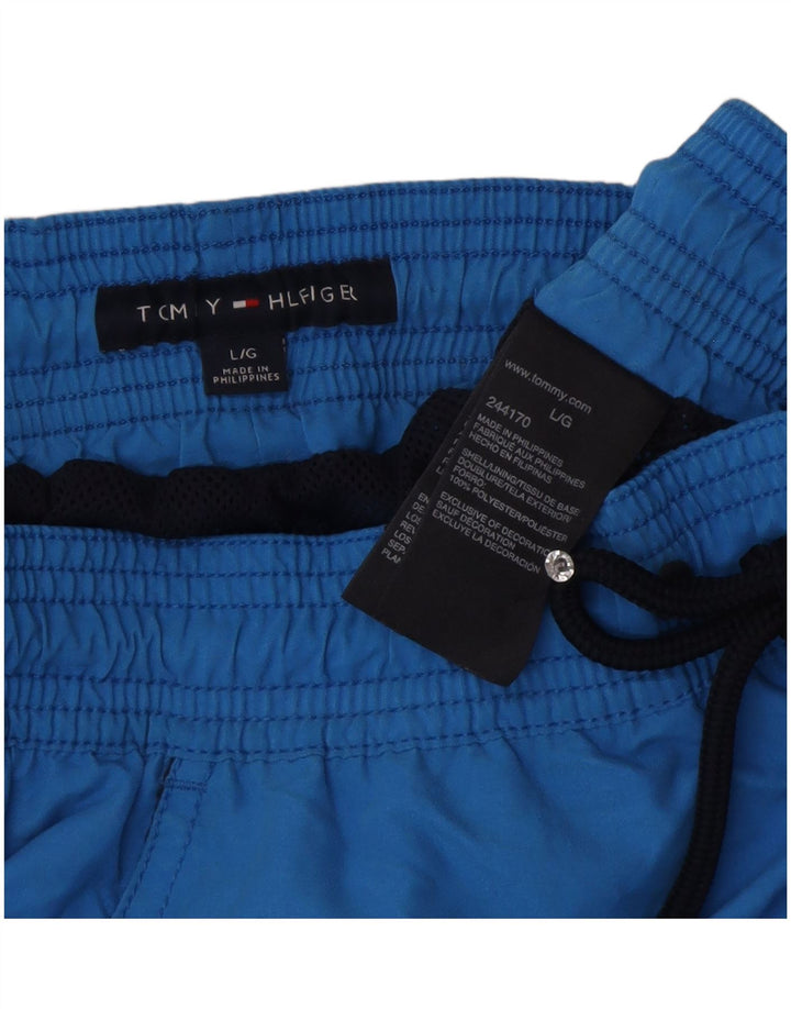 Ανδρικό σορτς κολύμβησης Tommy Hilfiger μεγάλο μπλε πολυεστέρα