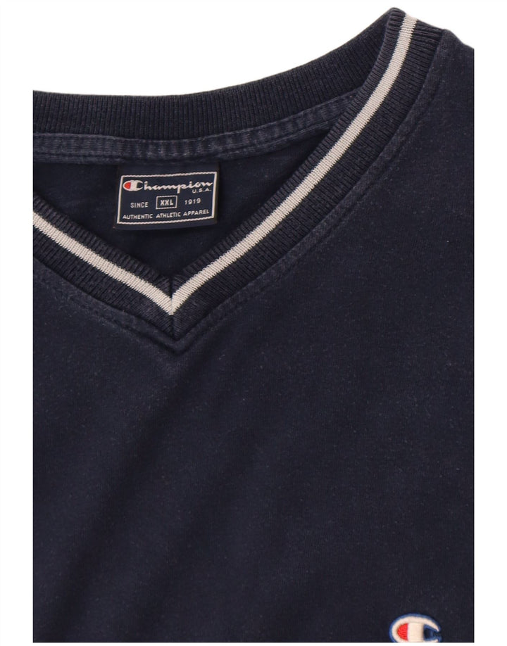 Ανδρικό T-Shirt Champion Top 2XL Navy Blue