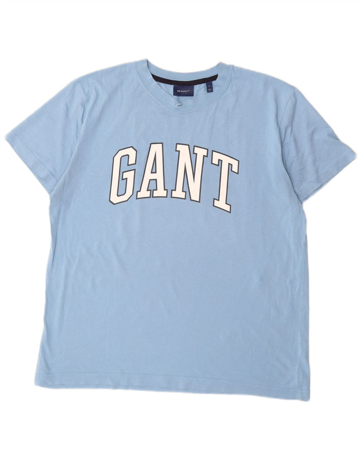 Ανδρικό T-Shirt Gant Graphic Top Large Blue