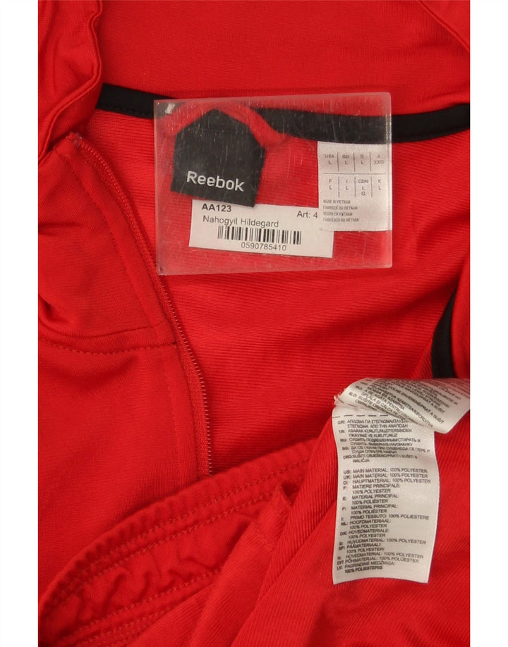 Ανδρική φόρμα Reebok Top Jacket Μεγάλο Κόκκινο Colourblock Πολυεστέρας