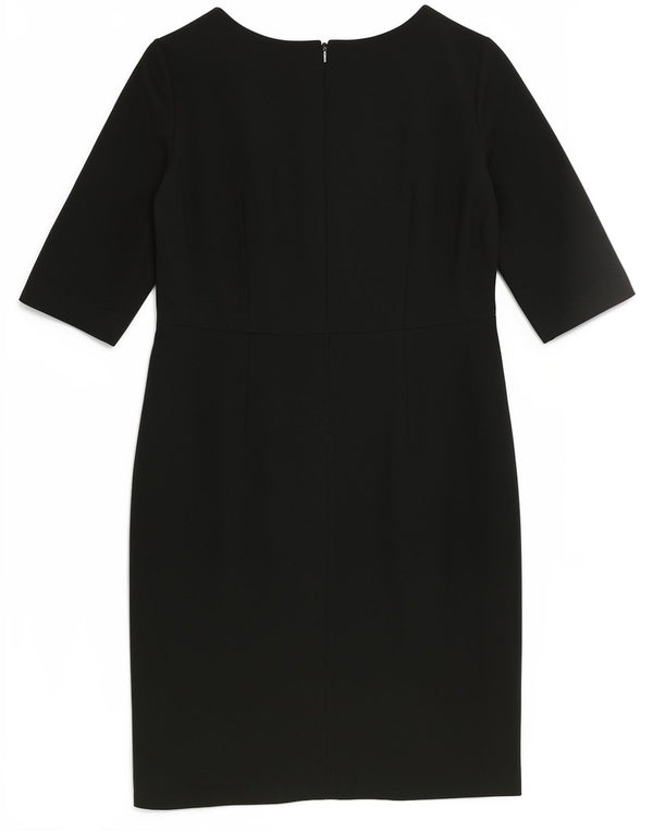 Hobbs Γυναικείο φόρεμα με μανίκια 3/4 UK 14 Large Green Polyester