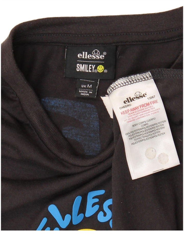Ανδρικό γραφικό T-Shirt Ellesse Top Medium Μαύρο Πολυεστέρας