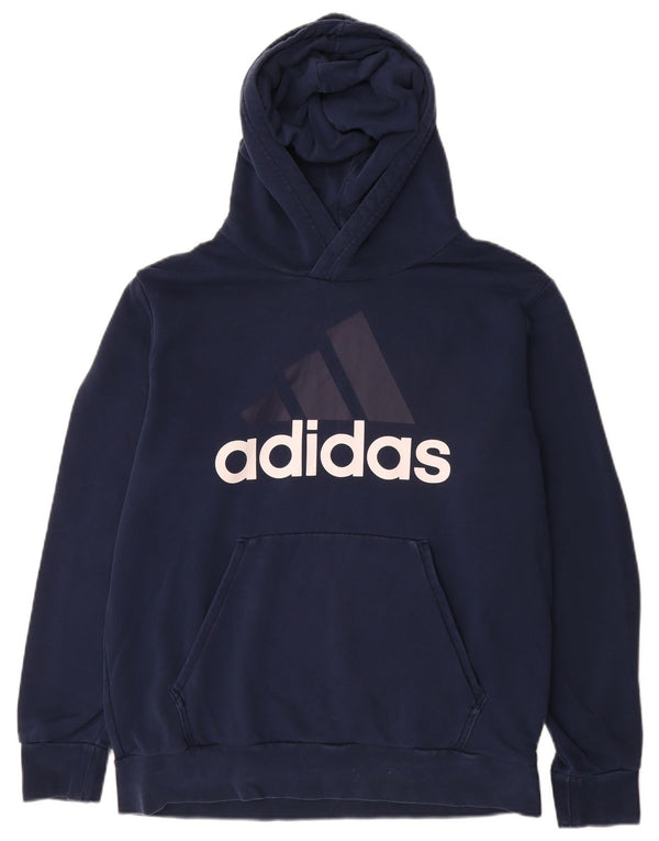 Ανδρικό γραφικό κουκούλα Adidas Large Navy Blue