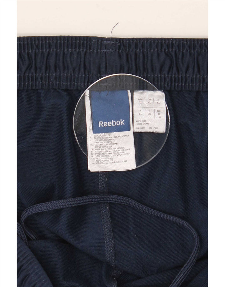 Ανδρική φόρμα γραφικής Reebok Παντελόνι XL Navy Blue Colorblock Πολυεστέρας