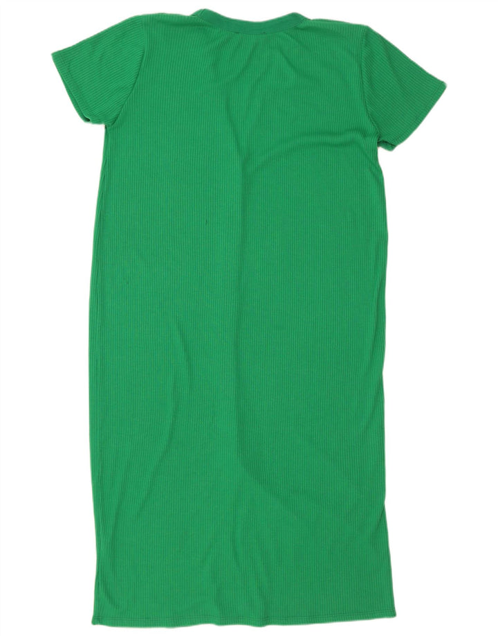 Zara Γυναικείο φόρεμα με θήκη UK 16 Large Green Polyester