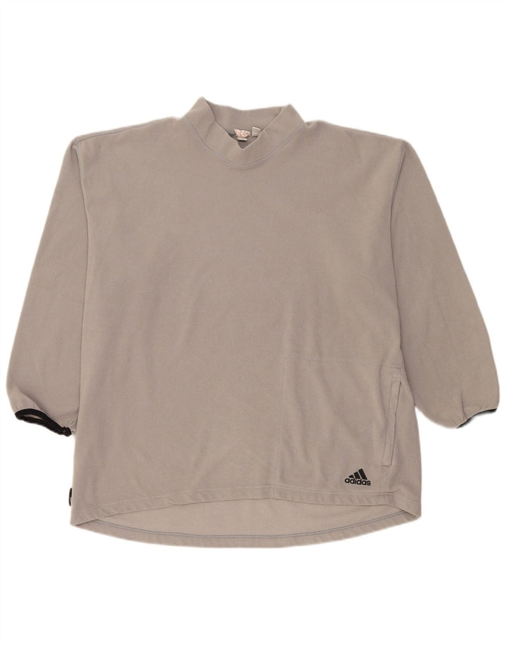 Adidas Mens Climawarm Fleece Jumper XL Grey Polyester