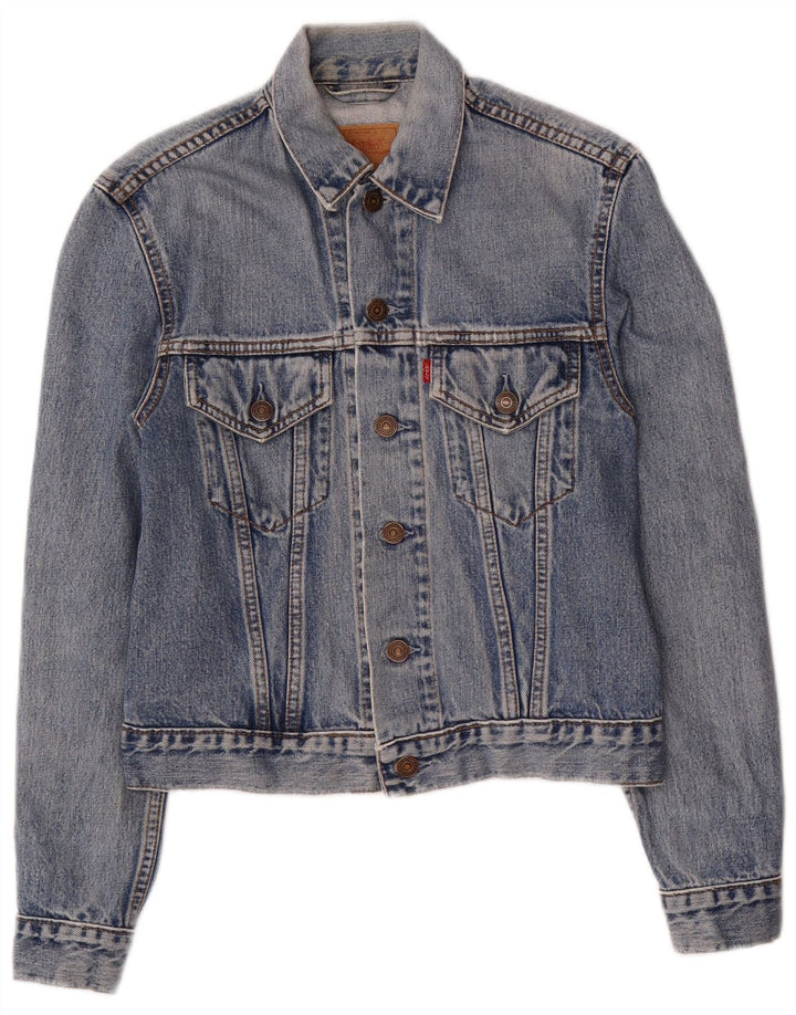 Γυναικείο τζιν μπουφάν Levi's UK 10 Small Blue Cotton