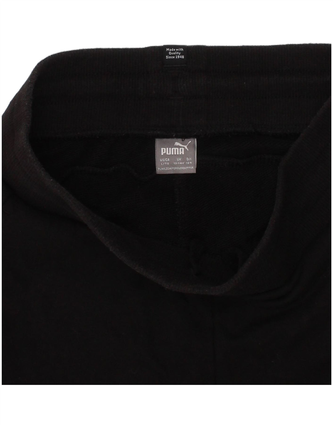 Puma Girls αθλητικό σορτς 13-14 ετών μαύρο βαμβακερό