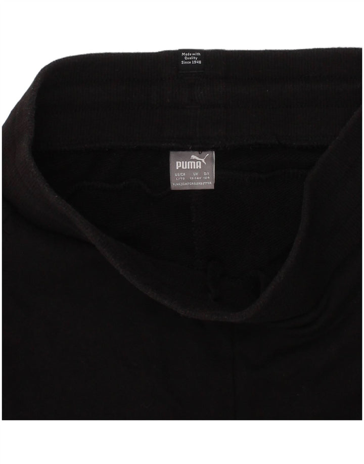 Puma Girls αθλητικό σορτς 13-14 ετών μαύρο βαμβακερό