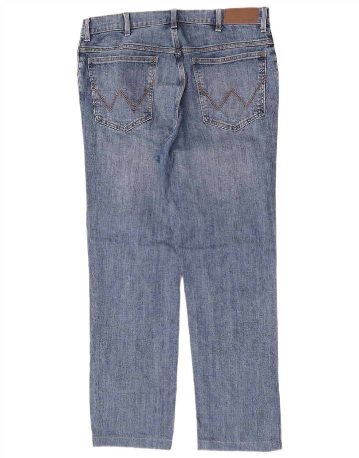 Ανδρικό τζιν Wrangler ίσιο W36 L29 Μπλε βαμβακερό