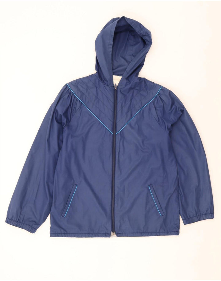 Ανδρικό μπουφάν με κουκούλα C & A UK 36 Small Navy Blue Cotton