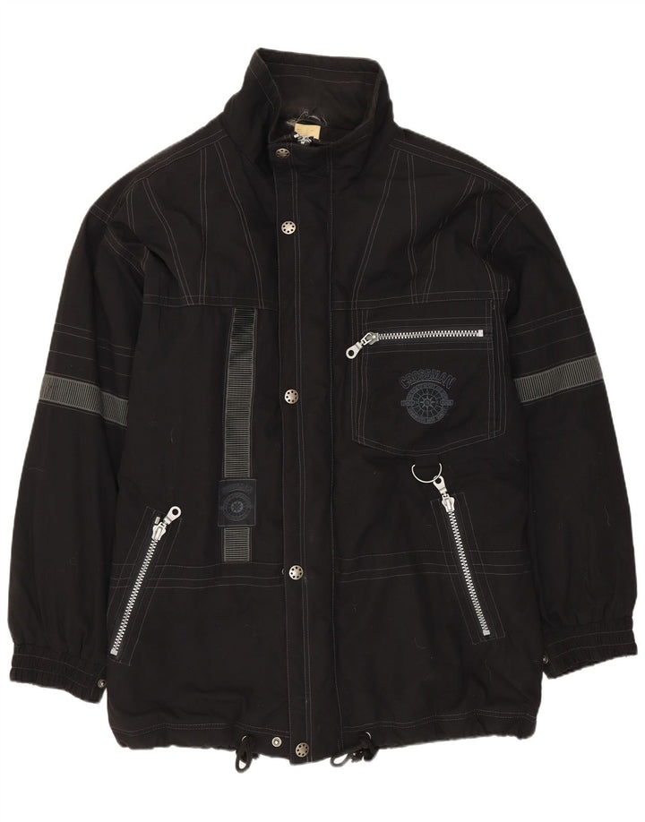 Ανδρικό τζάκετ VINTAGE Windbreaker UK 42 XL Μαύρο Πολυεστέρας