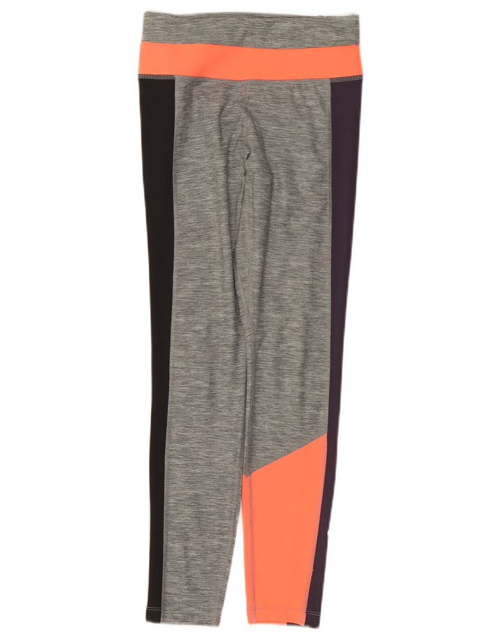 Γυναικεία κολάν Nike Dri Fit UK 10 Small Grey Colorblock Polyester