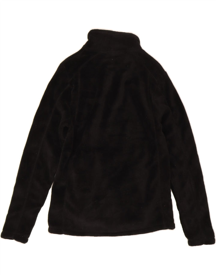 LOTTO Womens Zip Neck Fleece Jumper UK 16 Large Black Polyester Vintage Lotto and Second-Hand Lotto from Messina Hembry 
