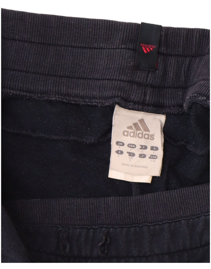 Γυναικεία αθλητική φόρμα Adidas Παντελόνι Joggers UK 14 Large Navy Blue από βαμβάκι