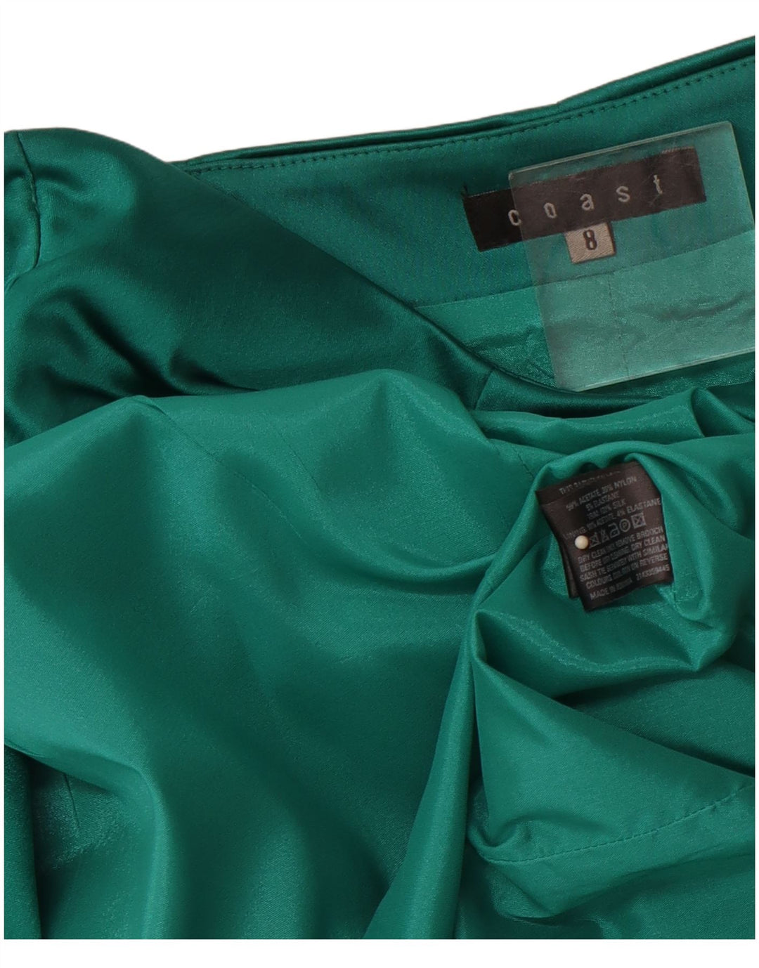 Γυναικείο Στράπλες Φόρεμα COAST UK 8 Small Green Acetate