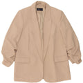 Marks & Spencer Γυναικείο Open Blazer Jacket UK 12 Medium Beige Polyester