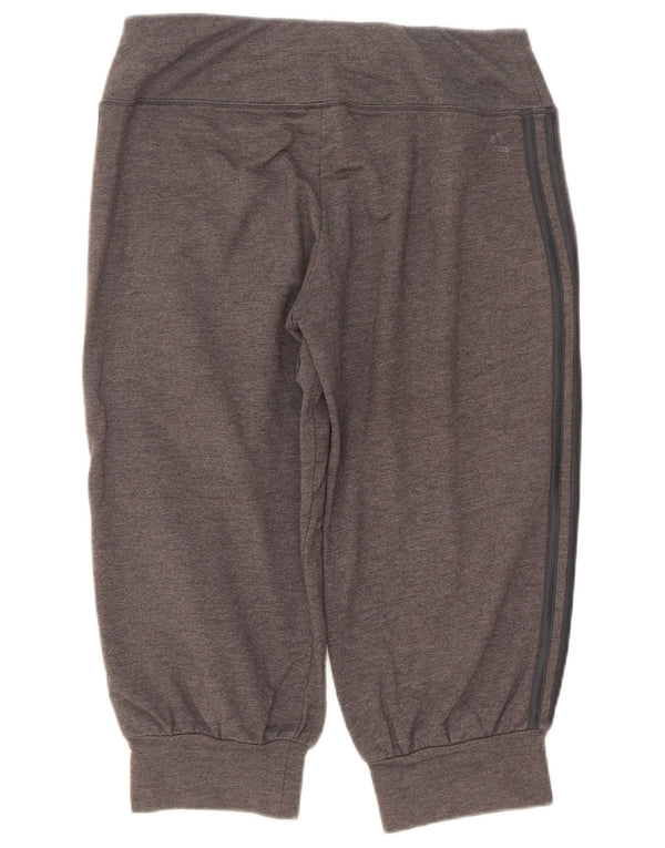 Adidas Γυναικεία φόρμα Κάπρι Παντελόνι Joggers UK 12 μεσαίο γκρι βαμβακερό