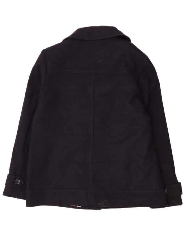 Marks & Spencer Womens Bomber Jacket UK 14 Large Navy Blue Polyester