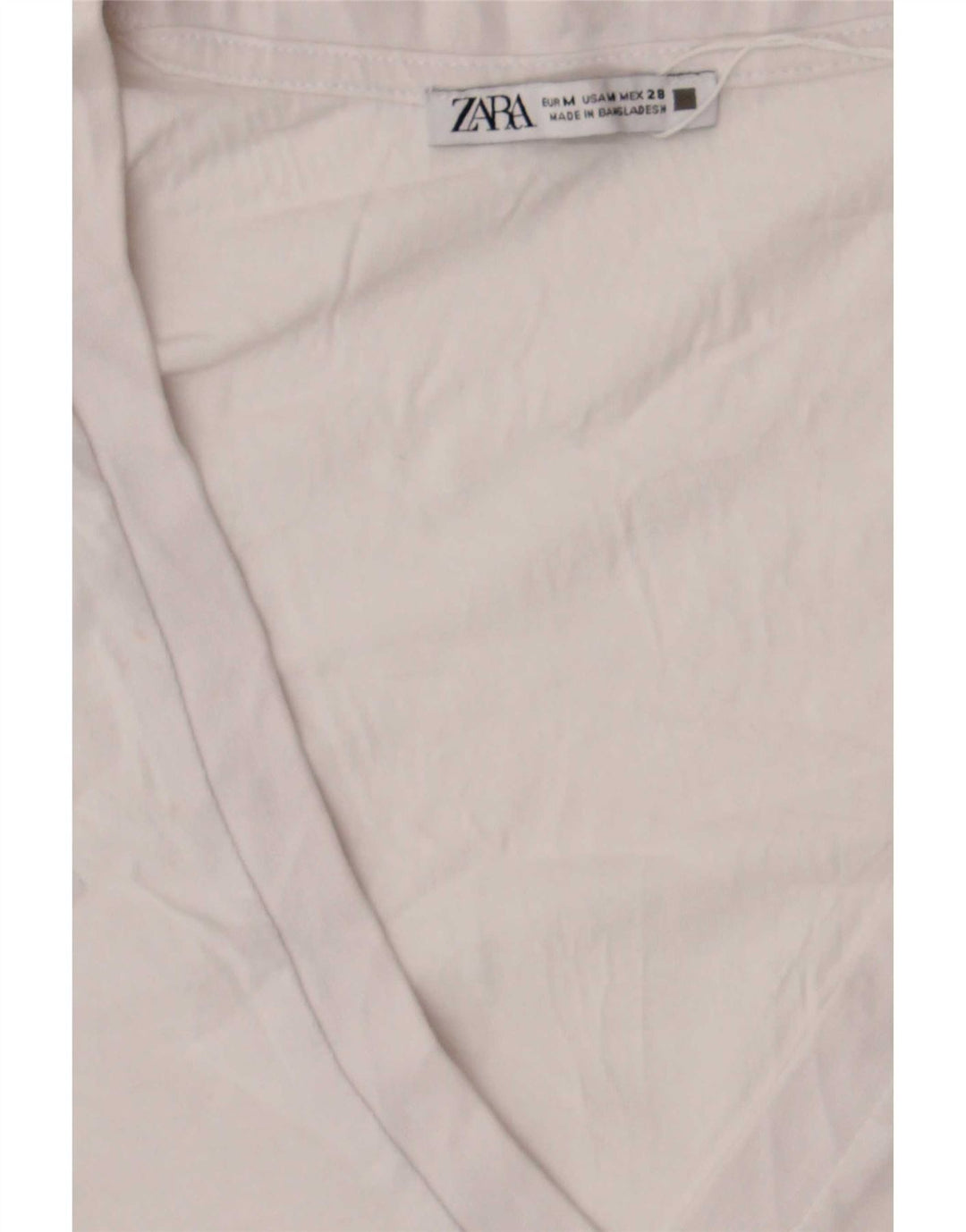 Zara Γυναικείο T-Shirt Top UK 14 Medium White