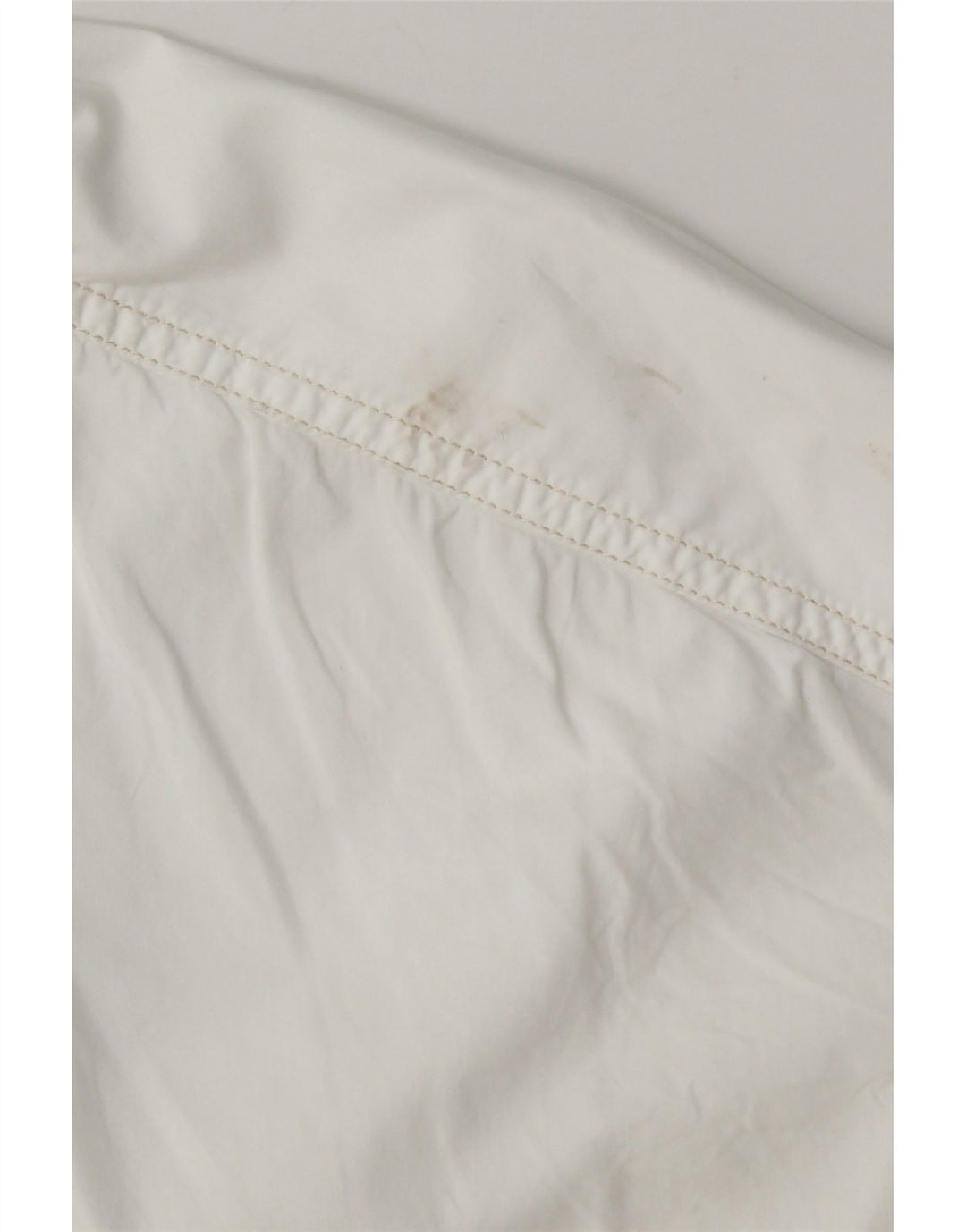 Benetton Γυναικείο πουκάμισο Oversized UK 10 Small White Βαμβακερό