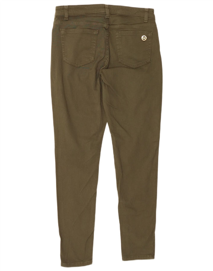 MICHAEL KORS Γυναικείο Skinny Casual Παντελόνι US 8 Medium W28 L29 Khaki