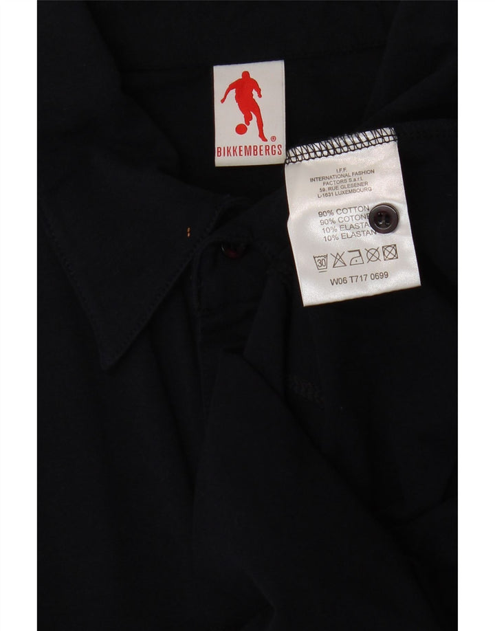 Γυναικείο πουλόβερ πουκάμισο Bikkembergs UK 12 Medium Navy Blue βαμβακερό