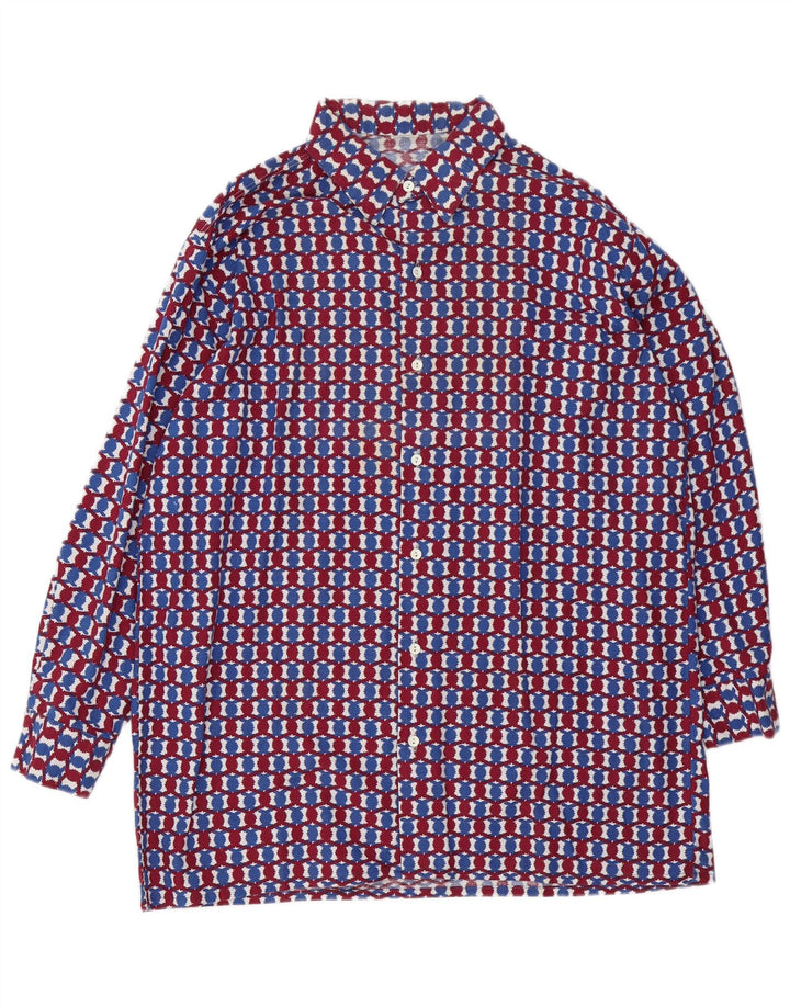 Vintage Ανδρικό Πουκάμισο Μεγάλο Πολύχρωμο Γεωμετρικό