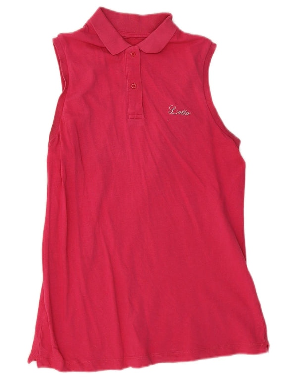 Lotto Γυναικείο Αμάνικο Πόλο Μπλουζάκι UK 12 Medium Pink
