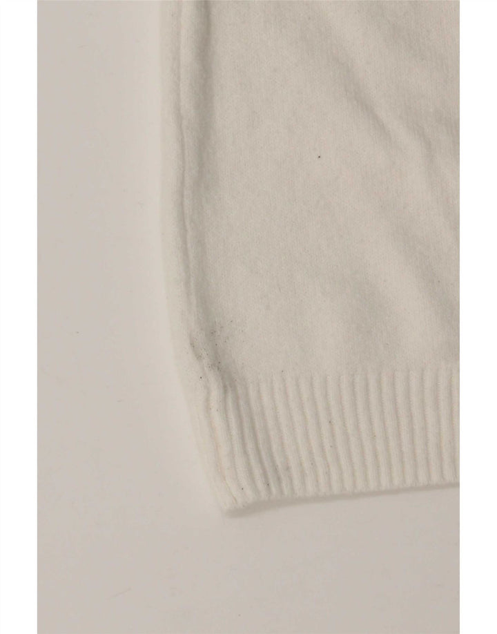 Marks & Spencer Γυναικεία Ζακέτα πουλόβερ UK 14 Medium White Polyester